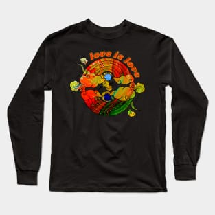 Love is Love Rainbows - Dark Neon Gems Long Sleeve T-Shirt